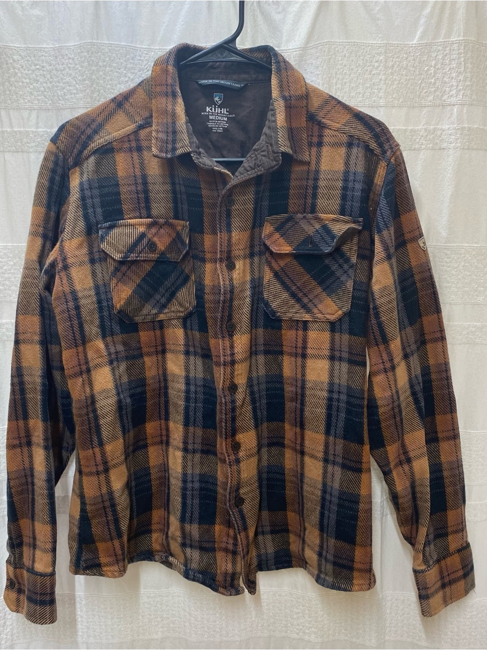 Kuhl Men's Plaid Shirt Jacket - Brown & Black